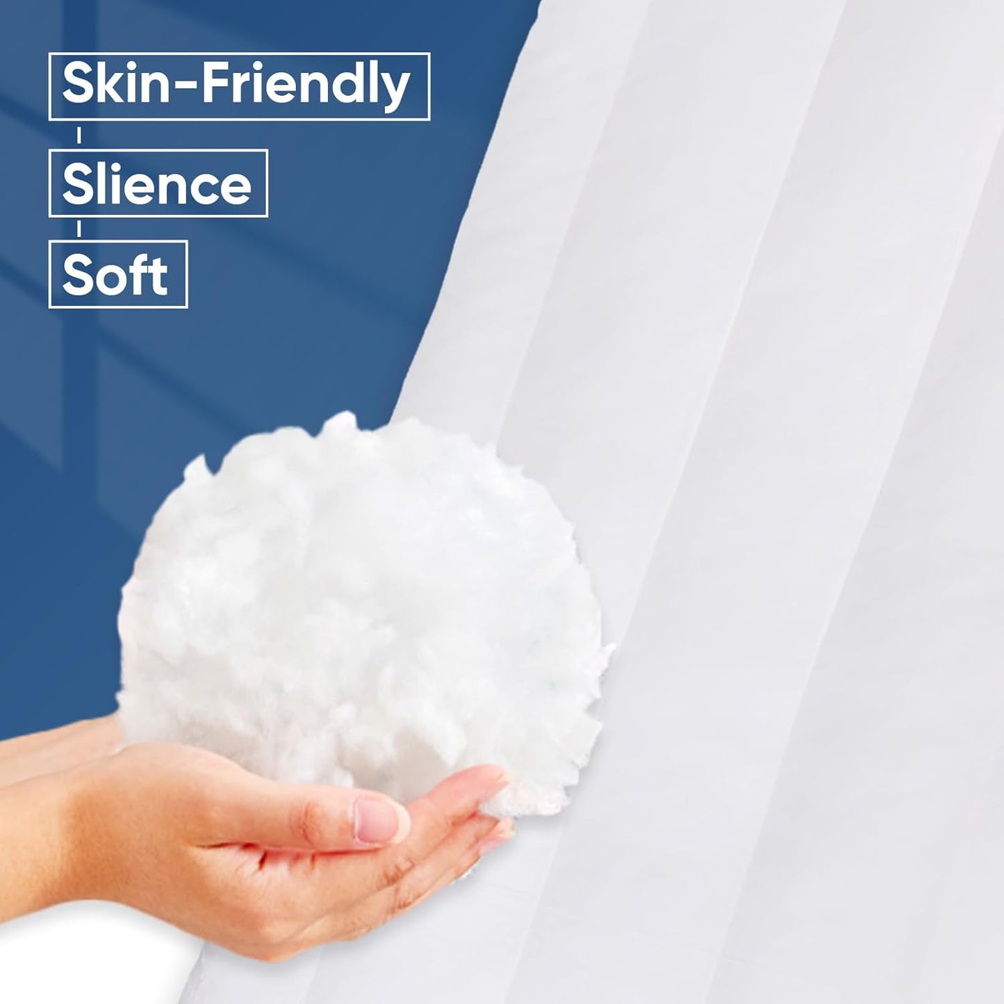 MINUPWELL Ultra Flat Pillows for Sleeping Thin, 7D High Support 2.5 inch Height Ultra Thin Pillows,Slim Bed Pillows for Stomach Sleeper,Queen Size -18x30 in