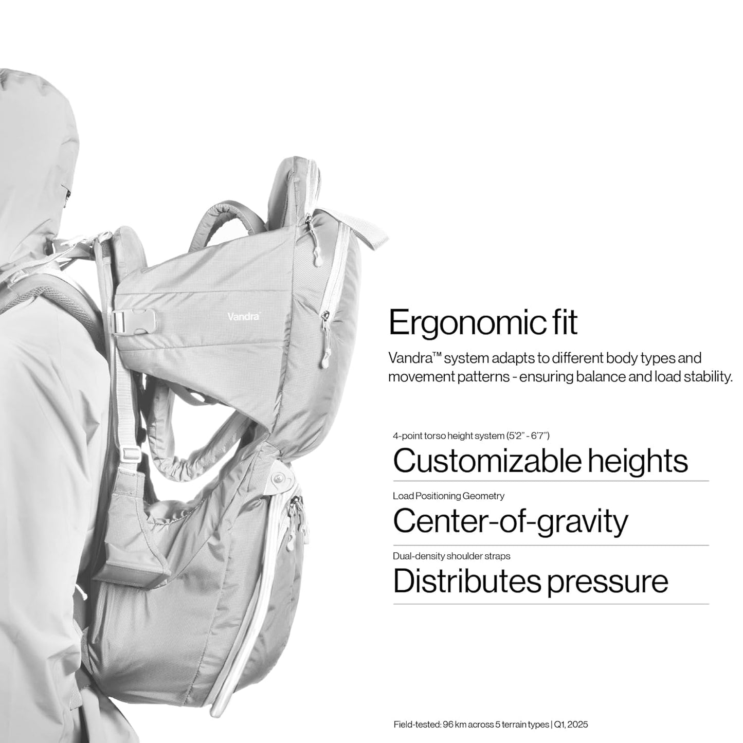 Vandra™ Glacier - Scandinavian Hiking Baby Carrier Backpack - Gravity Lock™ Hard-Shell Frame - Nest Child Carrier for Toddler & Kids - Dust Bag, Alu Tag & More Included