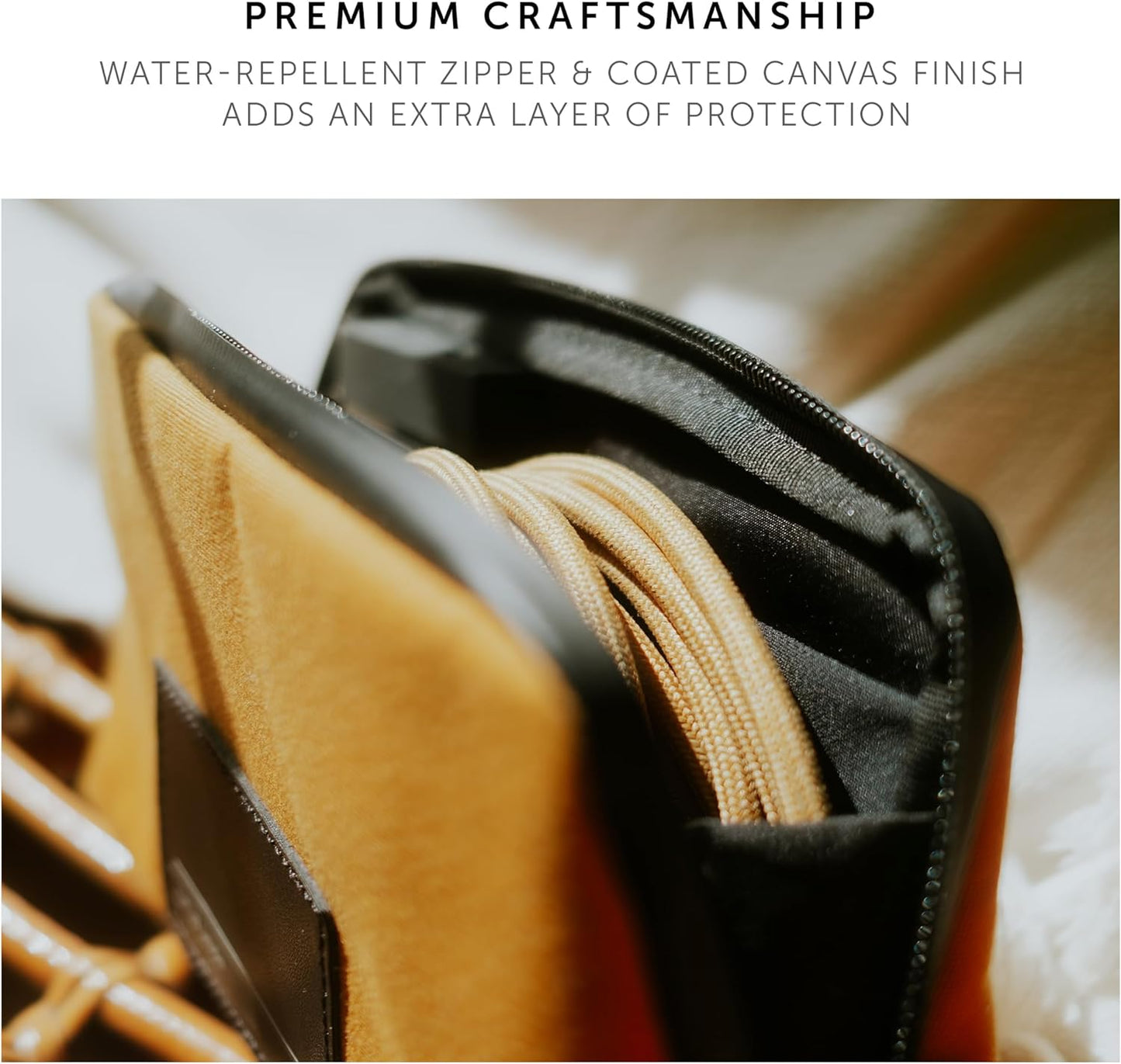 Native Union Stow Lite Organizer W.F.A Tech Organizer – Minimalist Travel Pouch Made of Recycled Materials for Everyday Accessory Storage & Protection – Stores Cables, Chargers & More (Slate Green)