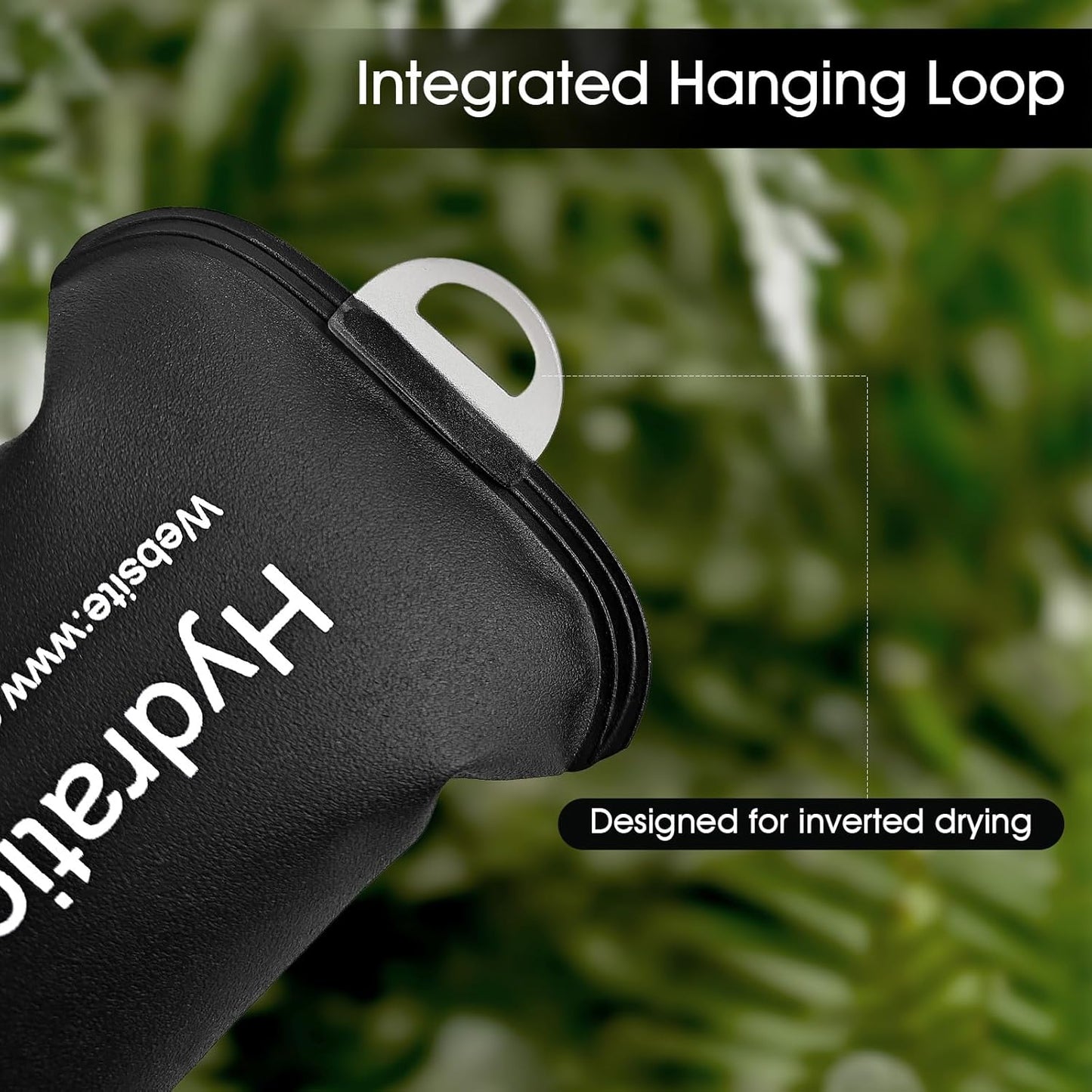 GYGYL Soft Flask, TPU Collapsible Soft Water Bottle for Hydration Pack, Running Vest, Leak-Proof Folding Water Bottle for Hiking Cycling Climbing Jogging-150ml Black, 2pcs