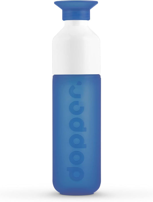 Preserve Dopper Water Bottle, 15.25 Ounce, Pacific Blue