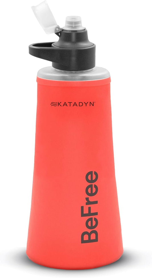 Katadyn BeFree 1.0L Ultralight Collapsible Water Filter Bottle for Hiking, Camping, Backpacking