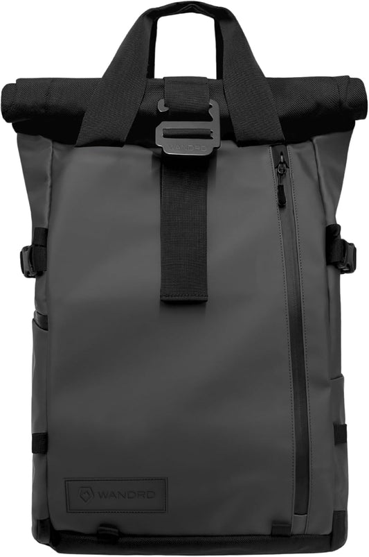 WANDRD PRVKE 41L, V3 Backpack: Weather-Resistant Travel & Camera Backpack with Laptop Sleeve, Quick Side Access, Clamshell Opening – Ideal Photography & Travel Bag (Black)