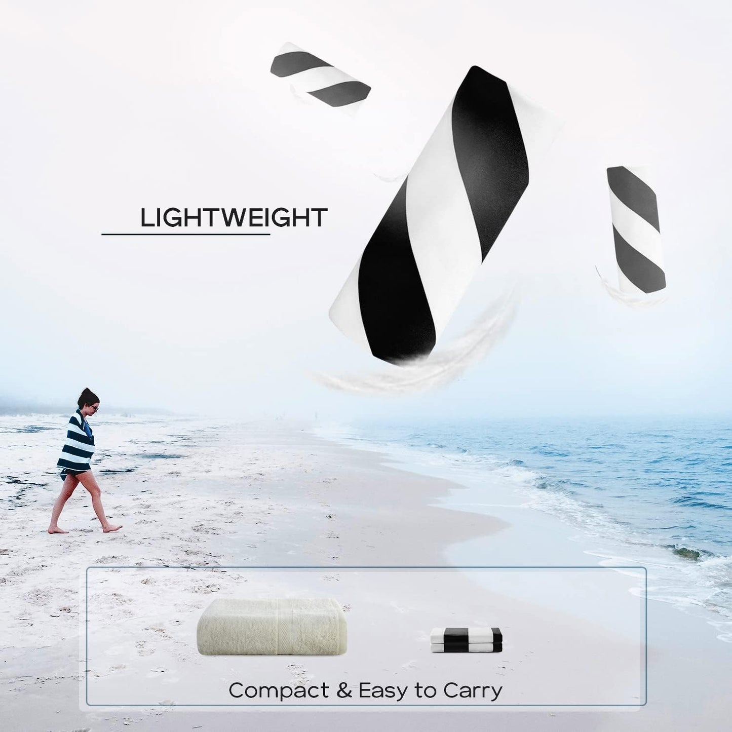 Your Choice Microfiber Quick Dry Sand-Free Beach Towel for Adults & Kids (67x35 Inch, 60x30 Inch) - Oversized, Compact, Lightweight, Absorben