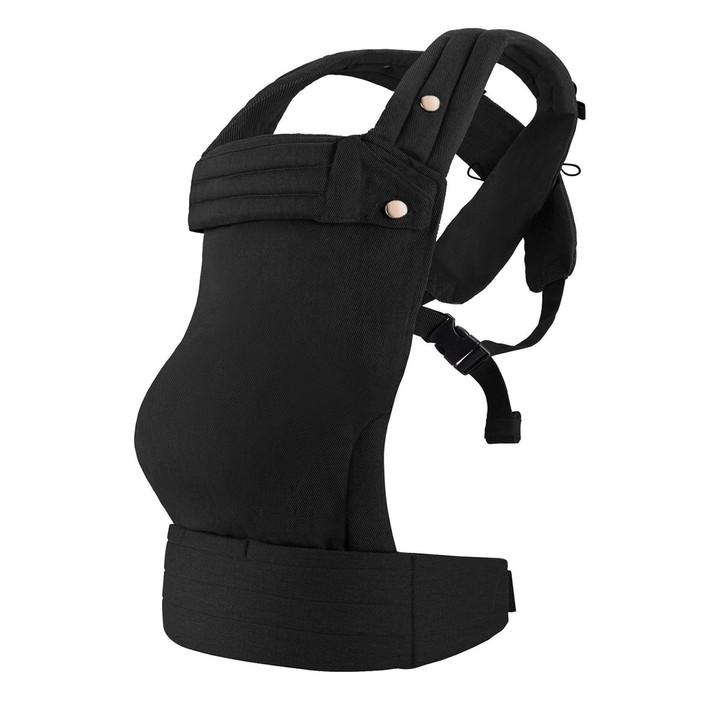 CycleMore Baby Carrier Newborn to Toddler - Soft & Ergonomic Infant Carrier with 3 Carry Positions, Hip-Healthy Adjustable Fit, Travel-Ready, Machine Washable for 7-35 lbs (Black)