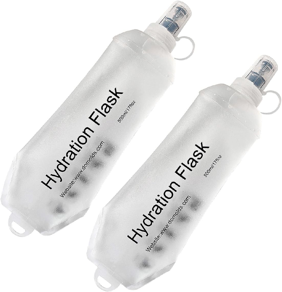 AXEN Soft Flask TPU Foldable Running Hydration Flask, Soft Collapsible Water Bottle for Hydration Pack Cycling Marathon Running Hiking