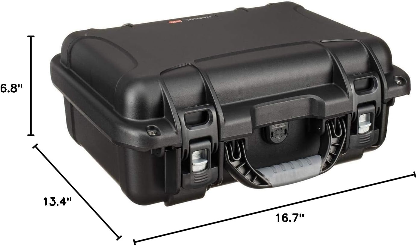 Nanuk 920 Waterproof Hard Case with Foam – Impact-Resistant with Integrated Slide Locks for Camera, Drone and Electronics (Black)