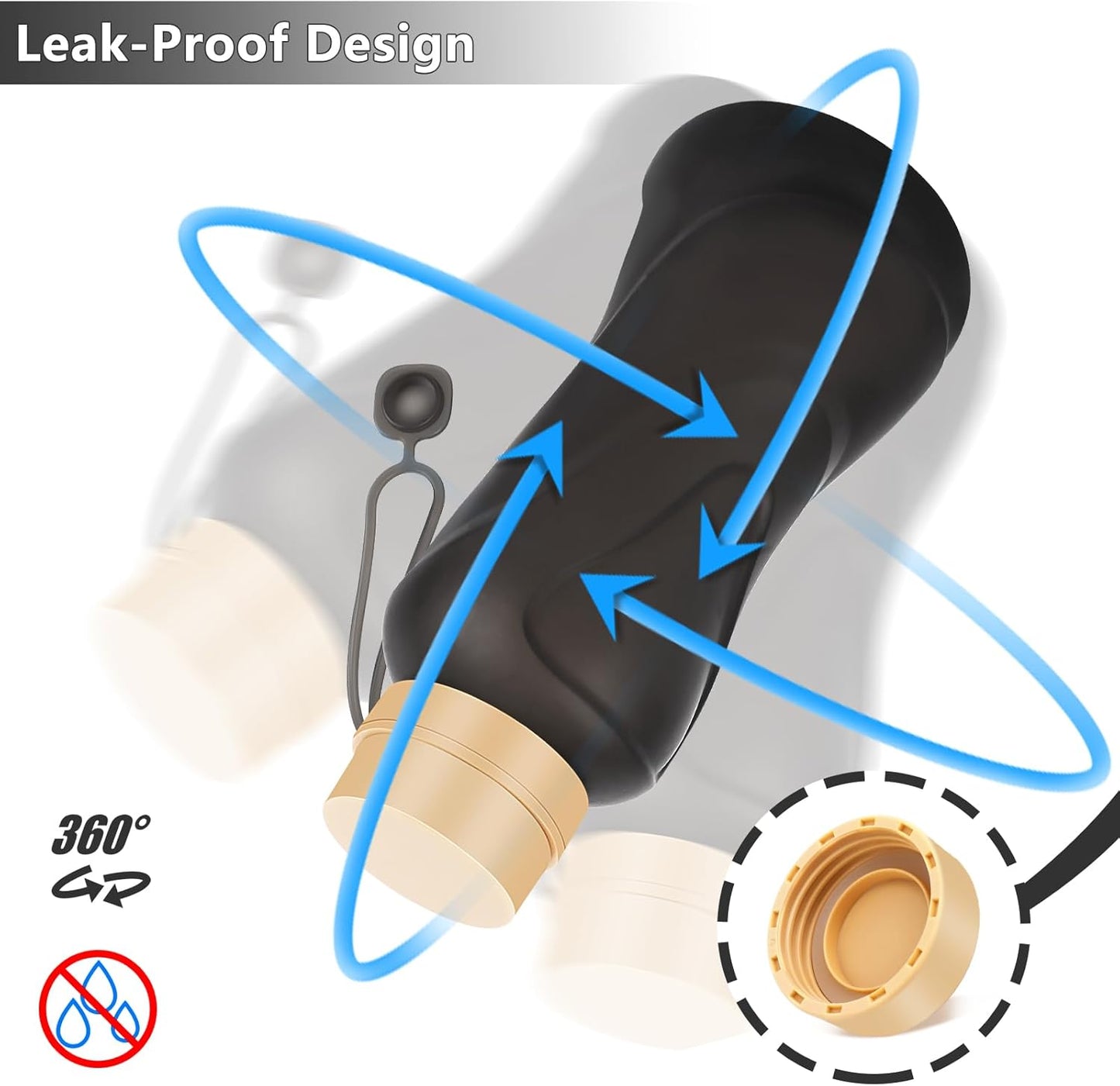 Collapsible Water Bottles 2 Pack,Leak Proof,Reuseable BPA Free Silicone Foldable Water Bottles,Durable Lightweight for Travel Gym Camping Hiking,Compact Size Portable Sports Water Bottle (Black&Pink)