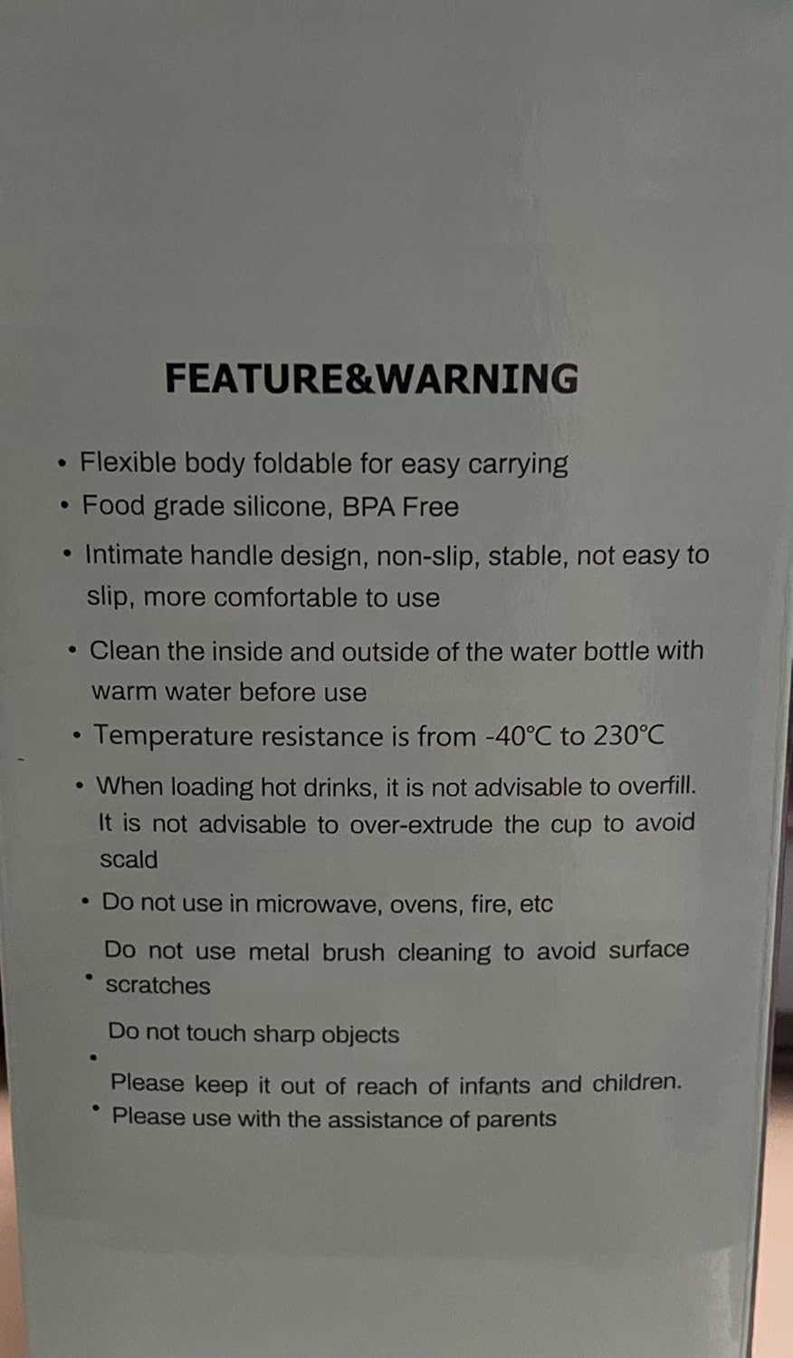 Collapsible Travel Water Bottle18oz, Reuseable Silicone Foldable Water Bottles for Gym Camping Hiking, Portable Leak Proof Sports Water Bottle with rugby Carabiner (Dark gray)