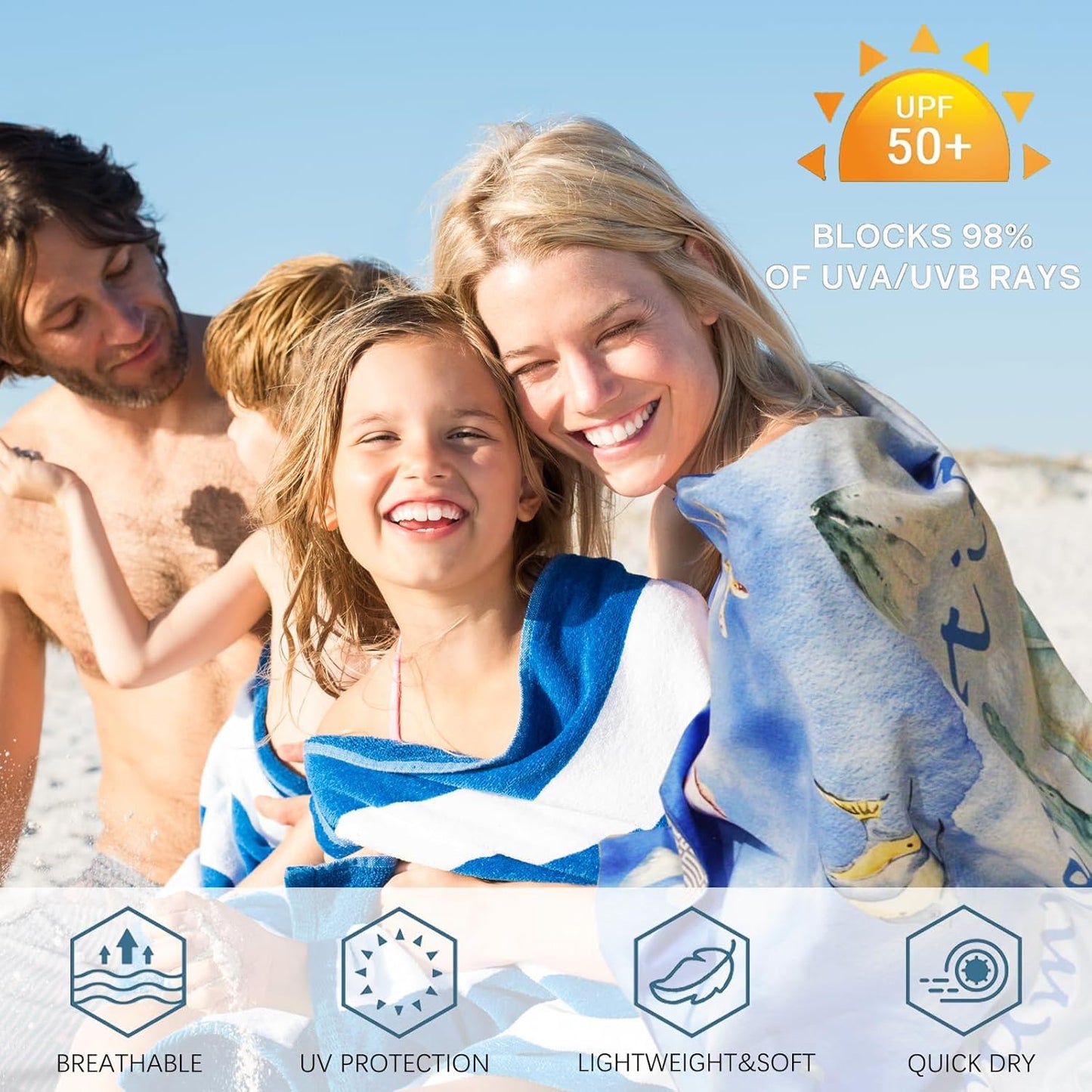 PY SUPER MODE Beach Towel - 75 x 35 inches Quick Dry Microfiber Beach Towels Oversized, Lightweight Soft and Absorbent Pool Towel Suitable for Swimming Camping for Adults