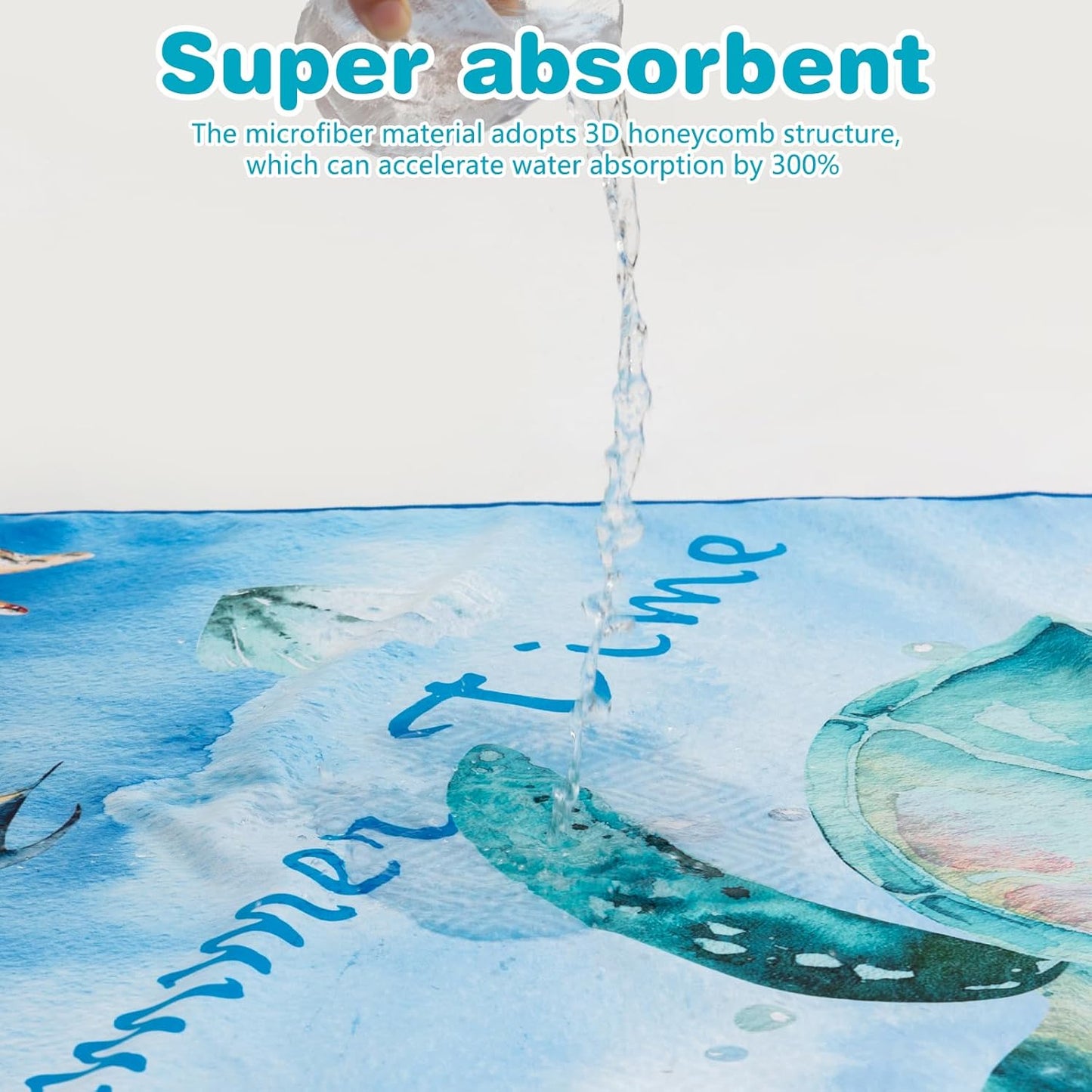 PY SUPER MODE 2 Pack Beach Towel - 75 x 35 inches Quick Dry Microfiber Beach Towels Oversized, Lightweight Soft and Absorbent Suitable for Swimming Pool Camping for Adults