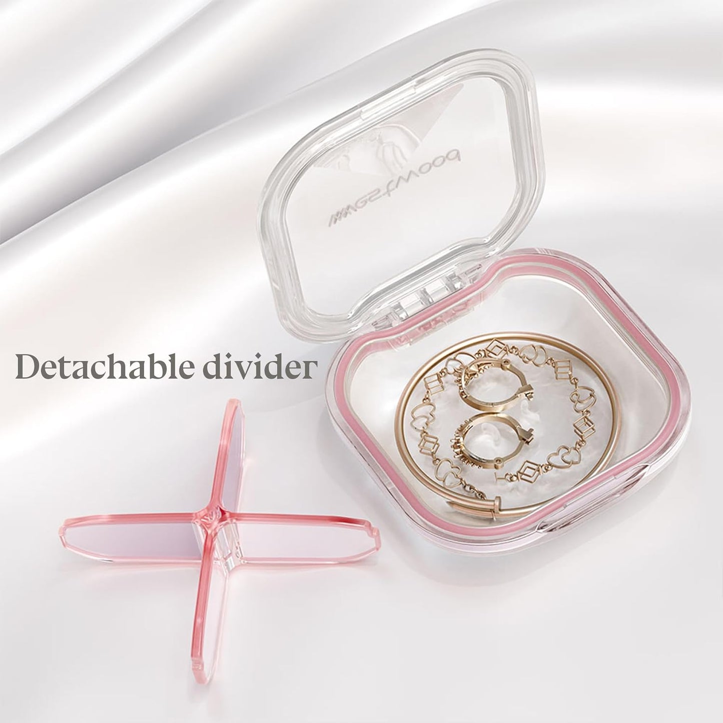 1 Pack Small Purple Pill Organizer, 4 Compartments, Compact Stylish Cute Travel Camping Pill Box Daily Medicine Pill Case, Portable and Moistureproof to Store Vitamins, Medication and Supplements