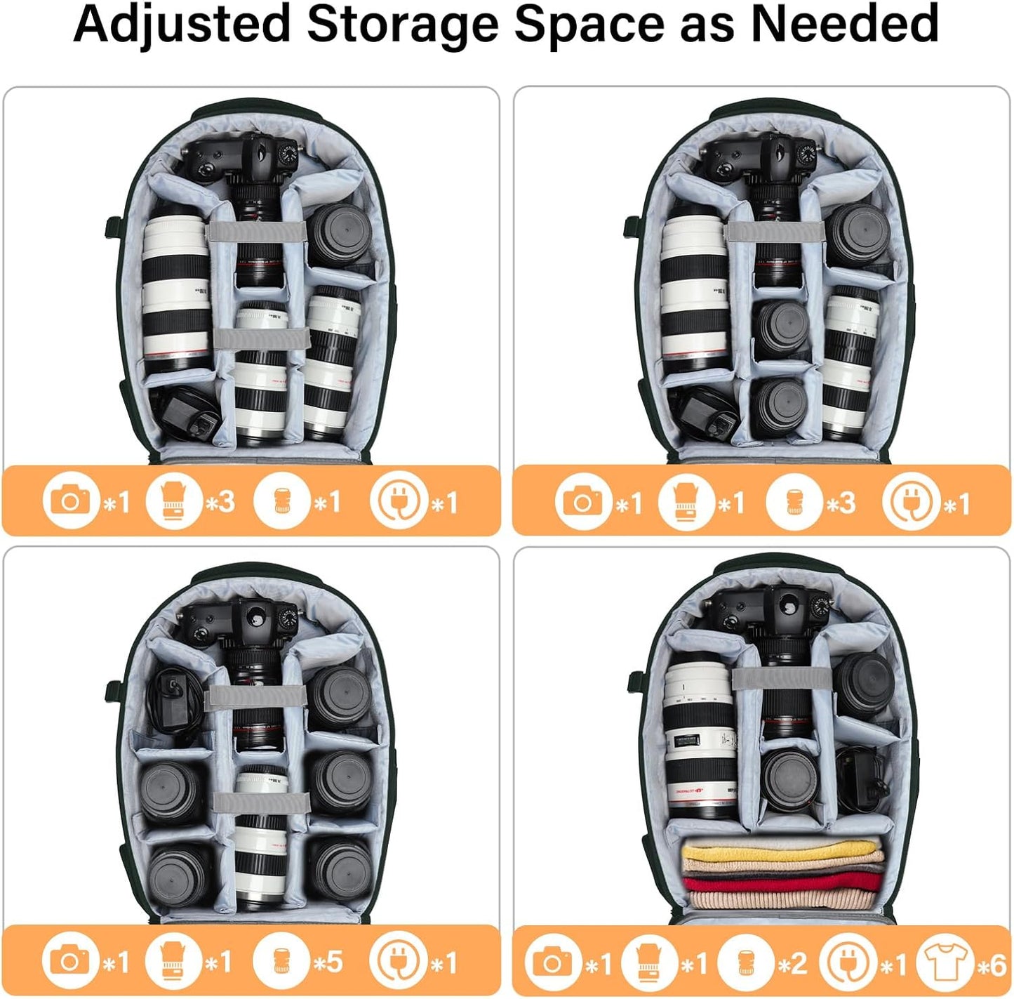 MOSISO Camera Backpack, DSLR/SLR/Mirrorless Photography Camera Bag Waterproof Artistic Geometric Hardshell Case with Tripod Holder&15-16 inch Laptop Compartment for Canon/Nikon/Sony, Emerald Green