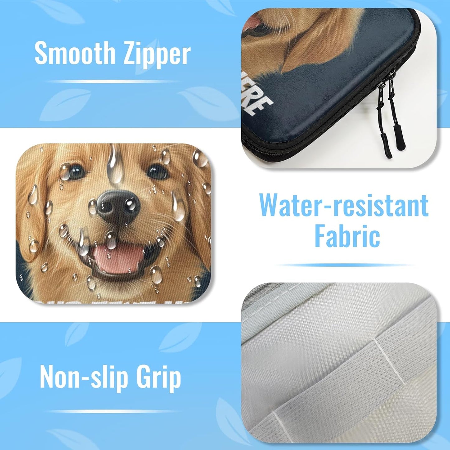 Custom Electronics Organizer Travel Case Customize Personalized Text Image Cable Charger Cord Tech Organizer Pouch Accessories Bag