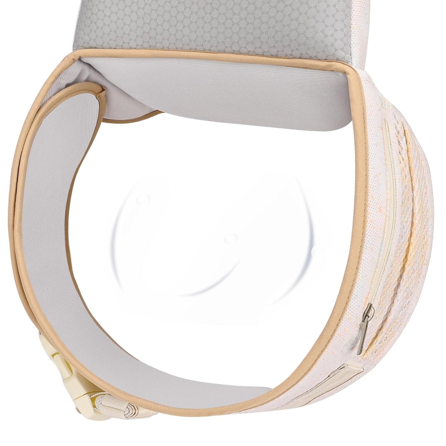 Bebamour Baby Carrier Newborn to Toddler with Hip Seat Baby Carrier Front and Back Carry Carrier with Head Hood, 3 PCS Teething Pads,Storage Bag (White-Knit)