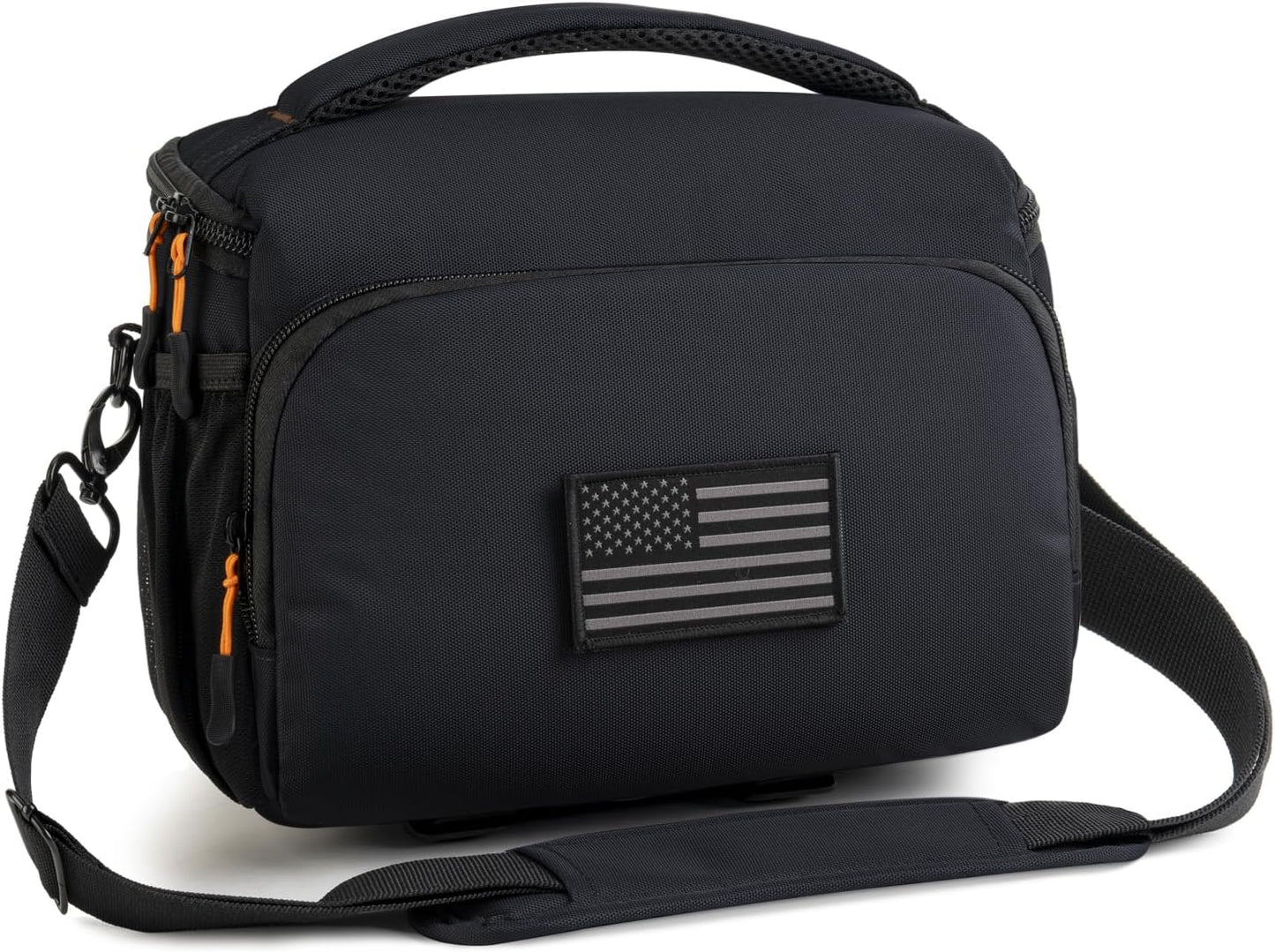 Camera Lens Bags & Cases, Camera Bag Protective Covers Photography Shoulder Bag Compatible for Nikon, Canon, Sony DSL/SLR/Mirrorless Equipment Travel Waterproof (Black)