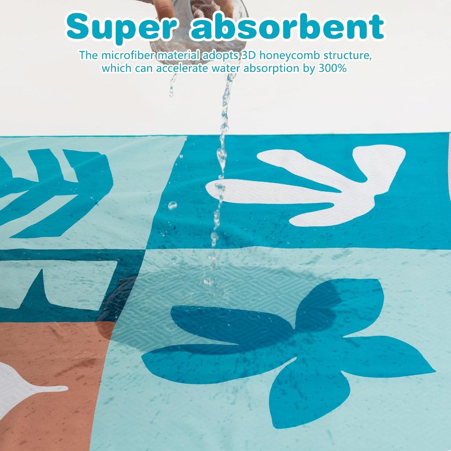 PY SUPER MODE 2 Pack Beach Towel - 75 x 35 inches Quick Dry Microfiber Beach Towels Oversized, Lightweight Soft and Absorbent Suitable for Swimming Pool Camping for Adults