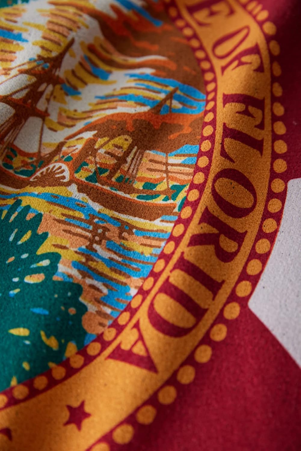 Nomadix Original Towel - Perfect for Beach, Pool, Travel, Camping, Yoga - Made with Recycled Materials - Super Absorbent - Sand Resistant - Florida State Flag - 72.5x30