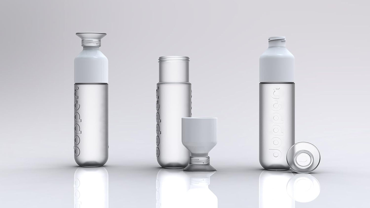 Preserve Dopper Water Bottle, 15.25 Ounce, Pure White