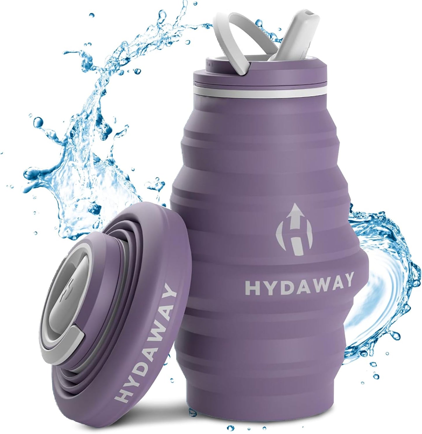 HYDAWAY 17oz Collapsible Water Bottle - BPA-Free, Leakproof, Lightweight, and Space-Saving - Perfect for Travel, Hiking, and Everyday Hydration