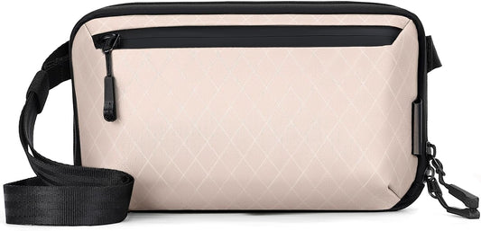 Electronics Organizer Tech Travel Pouch – Waterproof Nylon Diamond Quilted & 900D Travel Case Cable Bag for Cords Chargers