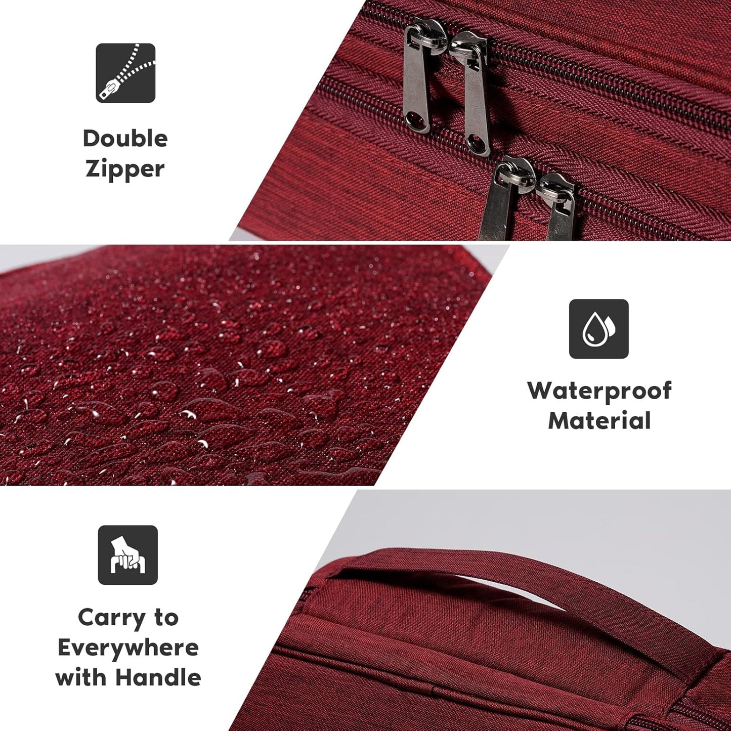 Electronics Organizer, OrgaWise Electronic Accessories Bag Travel Cable Organizer Three-Layer for iPad Mini, Kindle, Hard Drives, Cables, Chargers