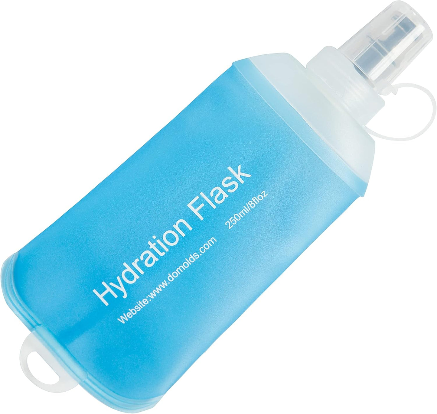 AXEN Soft Flask TPU Foldable Running Hydration Flask, Soft Collapsible Water Bottle for Hydration Pack Cycling Marathon Running Hiking