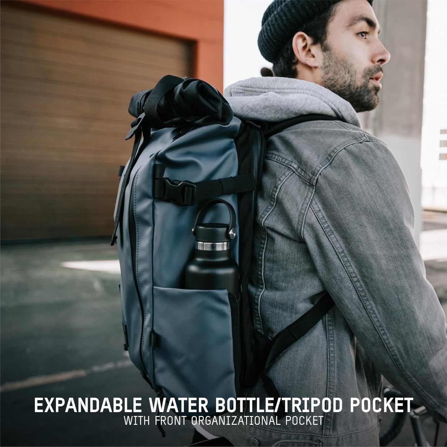 WANDRD PRVKE 21L, V3 Backpack: Weather-Resistant Travel & Camera Backpack with Laptop Sleeve, Quick Side Access, Clamshell Opening – Ideal Photography & Travel Bag (Aegean Blue)