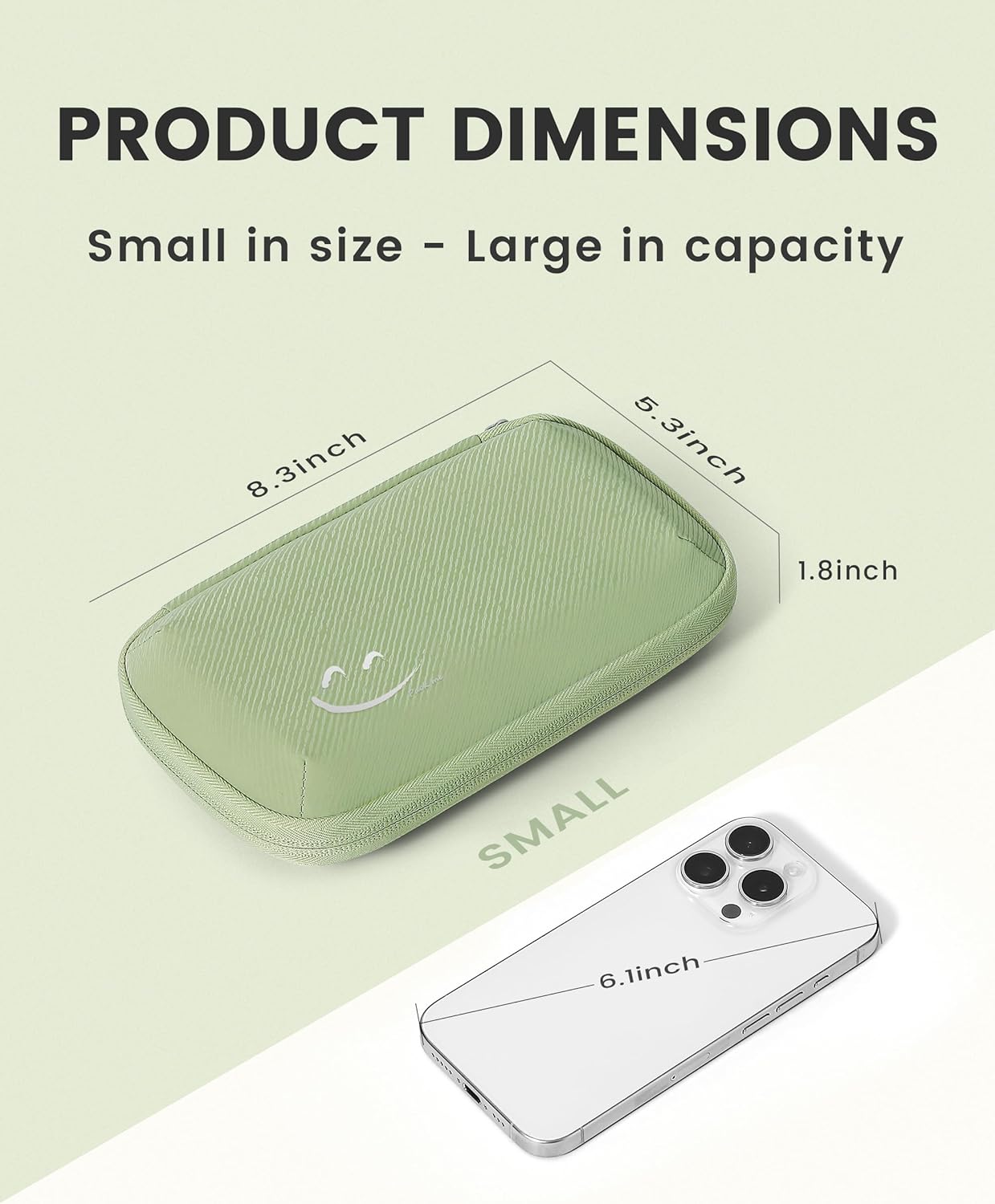 Travelkin Travel Cord Organizer, Small Electronic Organizer Travel Case, Cable Organizer Bag For Cords,Chargers Phone, Sd Card,Usbs